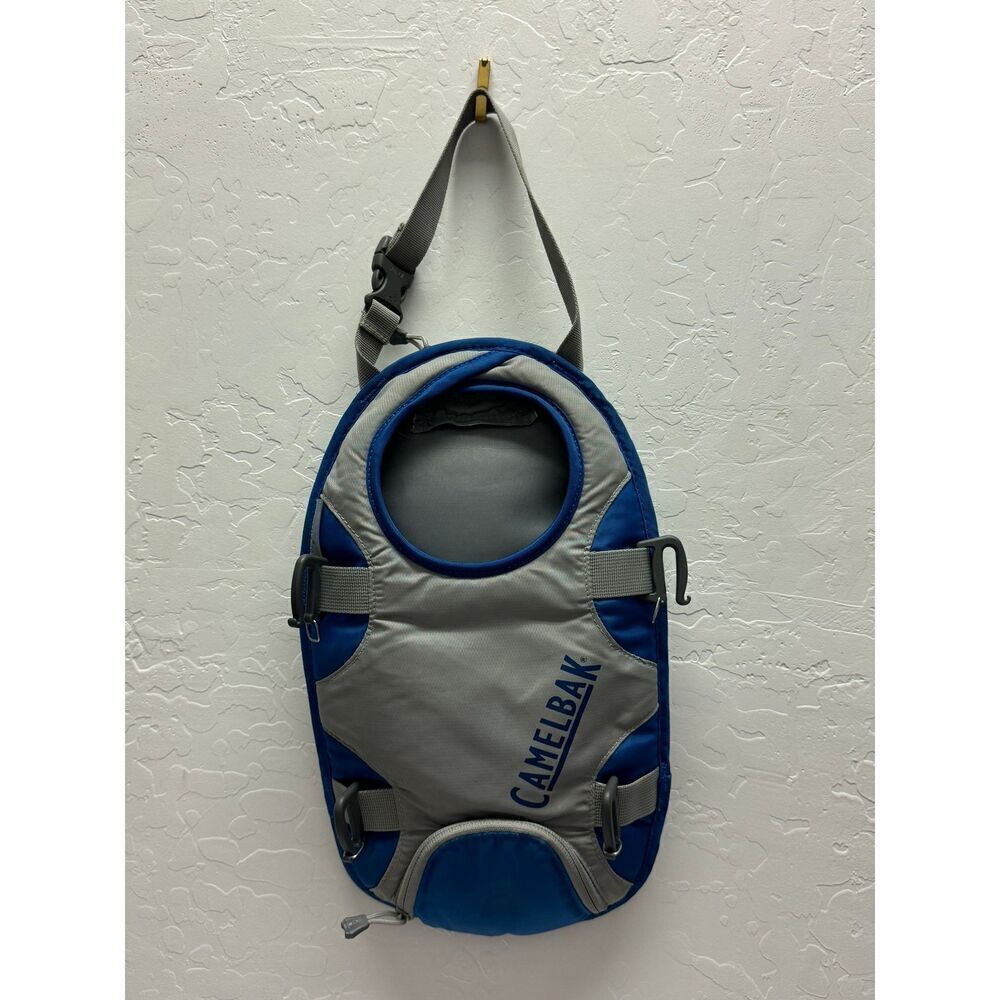 CamelBak Blue Gray Hydration Pack Single Shoulder Strap Buckle Closures
